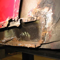 Right Front closeup - note rusted-off corner of wing